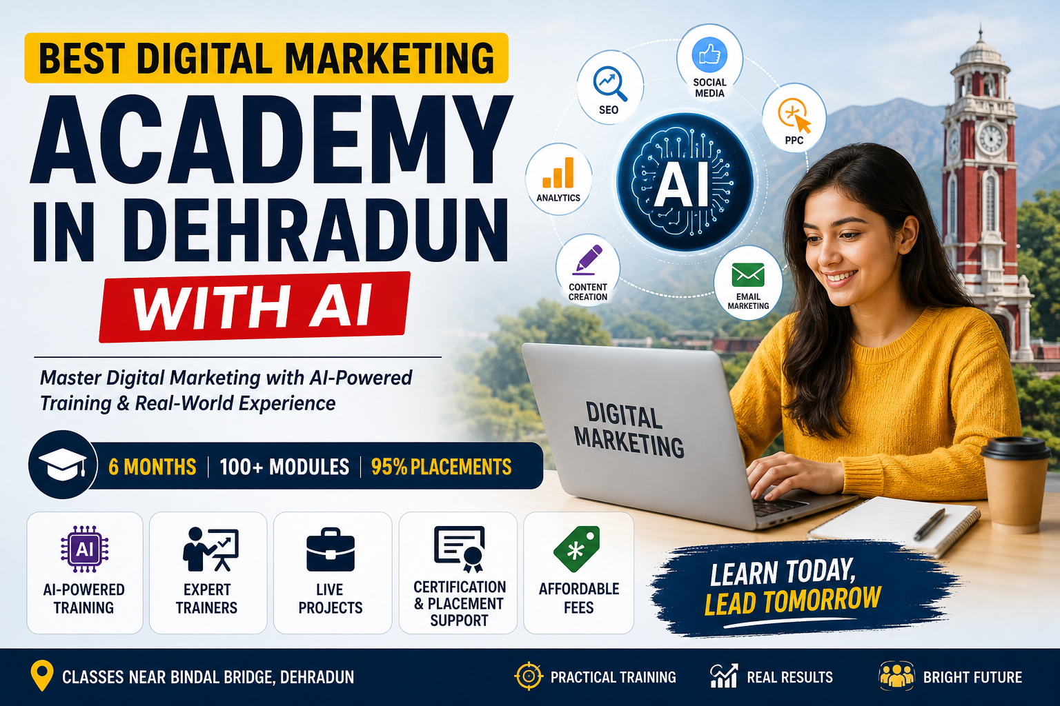 Best Digital Marketing Academy in Dehradun with AI