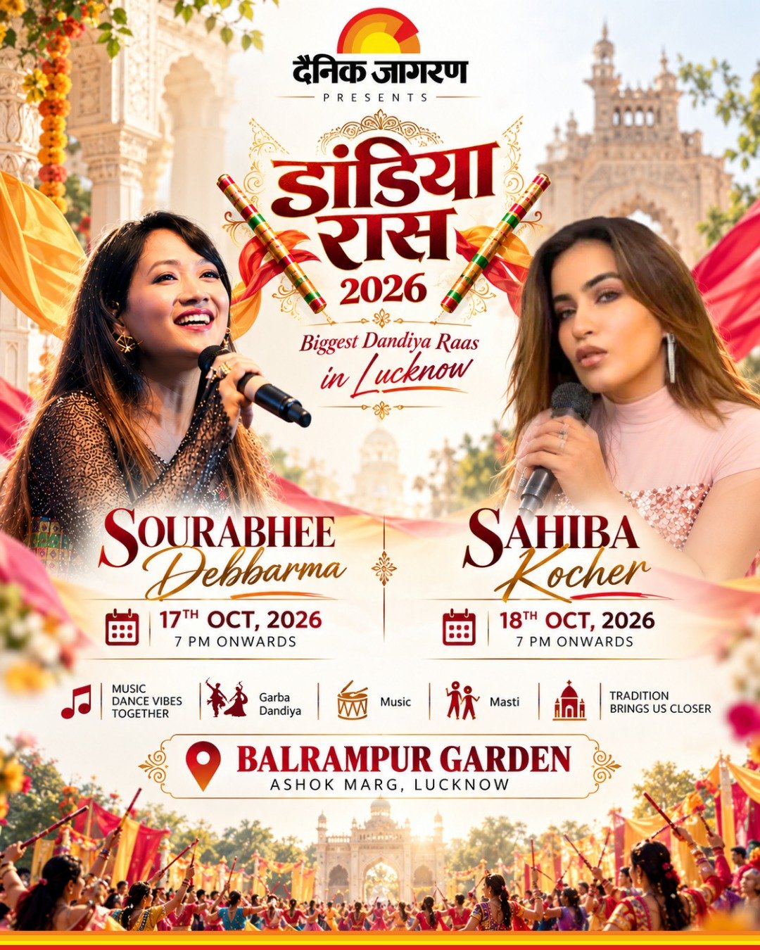 Dandiya Raas 2026 festival poster